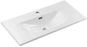Keramické zápustné umyvadlo SKY 3 80 cm matné bílé