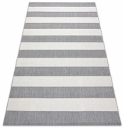 Koberec Floorlux sizal flat 48644/637- Pásy sivo biely