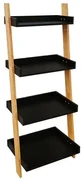 Set poličky a nosníkov Naturel Home čierna/orech mat 53,5x134x40 cm HOMEP4C