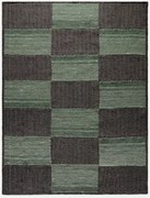 Ručne viazaný kusový koberec Geomoss SM 18 Green Black, 120x170, viacfarebná, chodba / predsieň, Diamond Carpets India