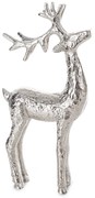 VIANOČNÁ SOŠKA DEER 31CM STRIEBORNÁ