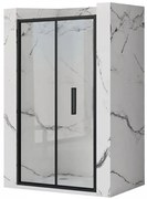 Sprchové dvere Rapid Fold 80x195 black Rea K6418