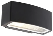 Moderná vonkajšia nástenná lampa čierna IP44 - Latina