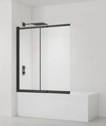 Vaňová zástena SAT Vision 140x120 cm čierna SATVZVI120CT