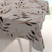 Biante Bavlnený štvorcový obrus Sandra SA-437 Popínavé listy na sivom 40x40 cm