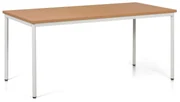 Jedálenský stôl TRIVIA, sivá podnož, 1600 x 800 mm, buk