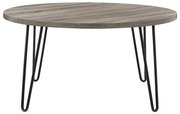 Hnedosivý odkladací stolík Støraa Owen, ø 90 cm