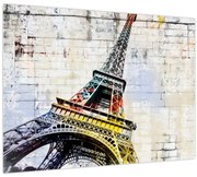 Obraz - Digitálne umenie Eiffelovej veže (70x50 cm)