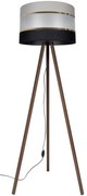Stojacia lampa CORAL 1xE27/60W/230V hnedá/čierna/šedá/zlatá