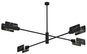 Luster na tyči ASTRA 4xE27/60W/230V čierna