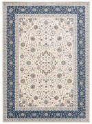 Koberec NAIN Ornament, rám 7179/51613 béžový / modrý