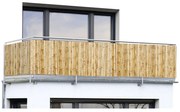 Svetlohnedá plastová balkónová zástena 500x85 cm – Maximex