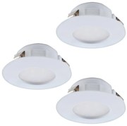 Eglo 95821- SADA 3x LED Kúpeľňové podhľadové svietidlo PINEDA 1xLED/4,9W/230V IP44