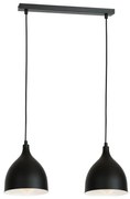 Luster na lanku NOAK 2xE27/15W/230V čierna