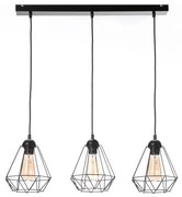Luster na lanku DIAMENT MINI 3xE27/60W/230V