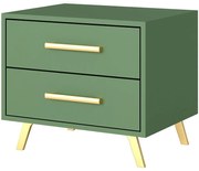 Nočný stolík Bali 2 fľaškovozelená