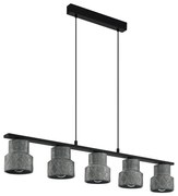 Eglo 39855 - Závesné svietidlo na lanku HILCOTT 5xE27/40W/230V