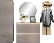 XXXLutz PREDSIEŇOVÝ NÁBYTOK, sivá, farba duba, 227/195/37 cm Voleo - Online Only drobný nábytok - 002737049007