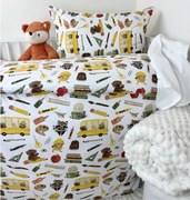 INTERMEDIC SK Detské obliečky Škôlka 90x130 / 45x65 cm – 100 % bavlna, zips