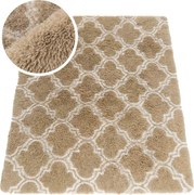 TZ Béžový vzorovaný koberec shaggy Decor Latern Rozmer: 100x150 cm