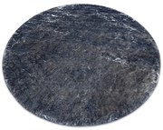 Koberec LAPIN Shaggy slonia kosť/čierny protišmykový kruh