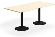 Stôl VERTICUS, 1800x800x720 mm, breza/čierna