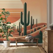 Fototapeta - Kaktusová púšť (147x102 cm)