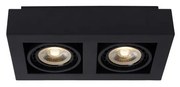 Lucide 09120/24/30 - LED Stmievateľné bodové svietidlo ZEFIX 2xGU10/12W/230V čierna