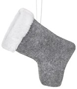 Vianočná ozdoba PLUSH oceľová (6 ks)