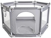 Hracia ohrádka 120 cm, sivá