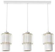 Luster na lanku BLANCO 3xE27/60W/230V biela