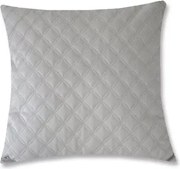 Dekoračný vankúš Christene 45x45 cm, svetlo šedý s kosoštvorcami%