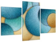 Obraz abstrakcie kruhy (90x60 cm)