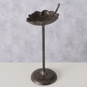 Napájadlo pre vtáky na nohe Samando, 37x19 cm, liatina, hnedá