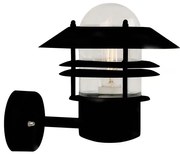 Nordlux - Vonkajšie nástenné svietidlo BLOKHUS 1xE27/60W/230V IP54 čierna