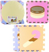 LEAN Toys Mäkké puzzle vzdelávacie penové podložky EVA Pastelové zvieratá 16 el.