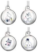 Set vianočných ozdôb Moomin Let it snow 5cm / 4ks