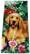 Plážová osuška FUNNY DOG 70x140 cm