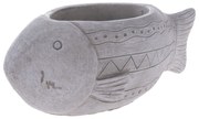Betónový obal na kvetináč Ryba, 23 x 9 x 11 cm