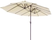 Garthen 64011 Veľký slnečník XXL 4,65 m - krémový
