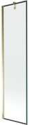 Mexen Next vaňová zástena jednokrídlová 50 x 150 cm, Čierny vzor, Zlatá - 895-050-000-00-70-50