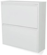 Biela kovová skrinka na topánky Billy – Spinder Design