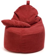 INTERMEDIC SK Kreslo Yoko Velvet – manšestrové kreslo s vankúšom, 75x70x30 cm Farba: SZ94 - červená