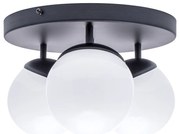 Stropné svietidlo Sfera, 3x biele sklenené tienidlo, b, o