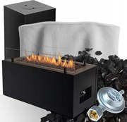 Terasový ohrievač Plynový krb Planika Rio Kryt Kryt fľaše