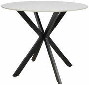 Jedálenský stôl Talia 90 cm, mramor / čierna