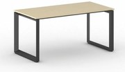 Kancelársky stôl PRIMO INSPIRE, 160x80 cm, čierna podnož, breza