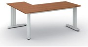 Rohový kancelársky písací stôl PRIMO FLEXIBLE, 180x140 cm, čerešňa