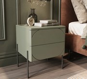 Nočný stolík Sonatia 45 cm - olivová