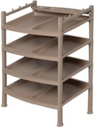 Botník 4 poschodia Brown 52 x 34 x 67 cm